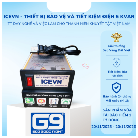 ICEVN - Thiết Bị Bảo Vệ Và Tiết Kiệm Điện 5 KVAR (26PV)
